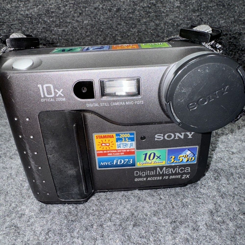 Sony Digital Camera Mavica MVC-FD73 0.4MP 10X Optical‎ Zoom Untested, As Is